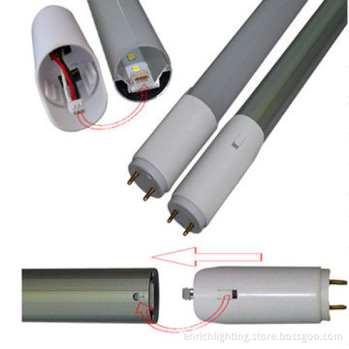 18W T8 LED Tubes w/Removable Driver, 1,200mm Length, 2835 SMD LED, Bi-pin, 85-265V AC Input Voltages